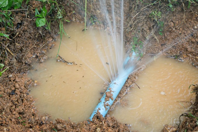 Burst Water Line Repair