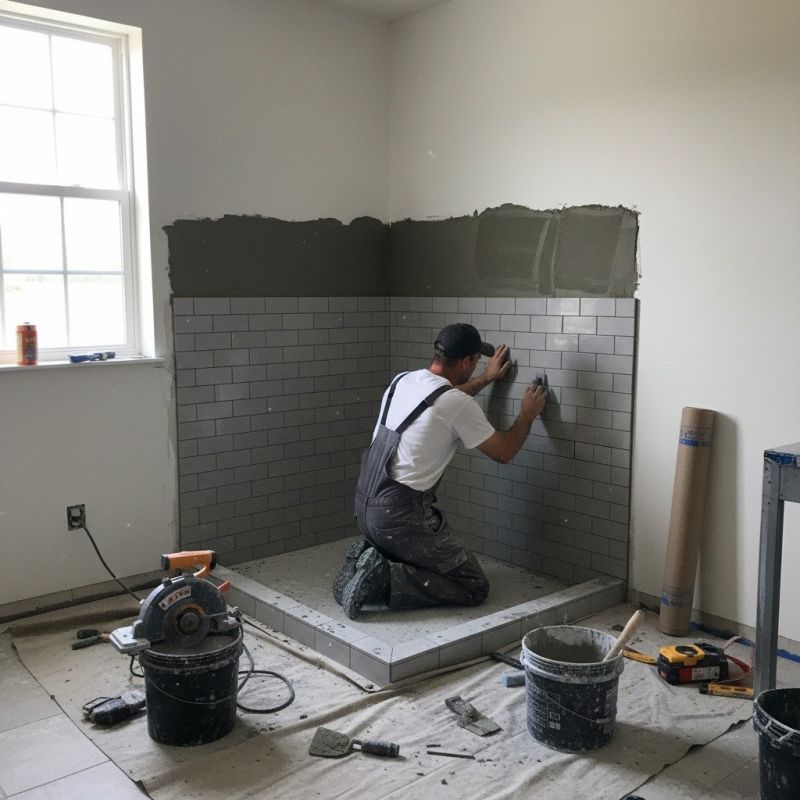 Shower Drain Installation detail